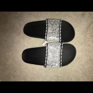 Pink Victoria Secret Bling Slides Size M